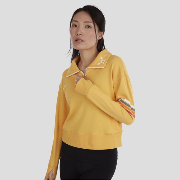 🆕ORANGETHEORY Cropped Pullover Sweatshirt, Size Large - Picture 2 of 14